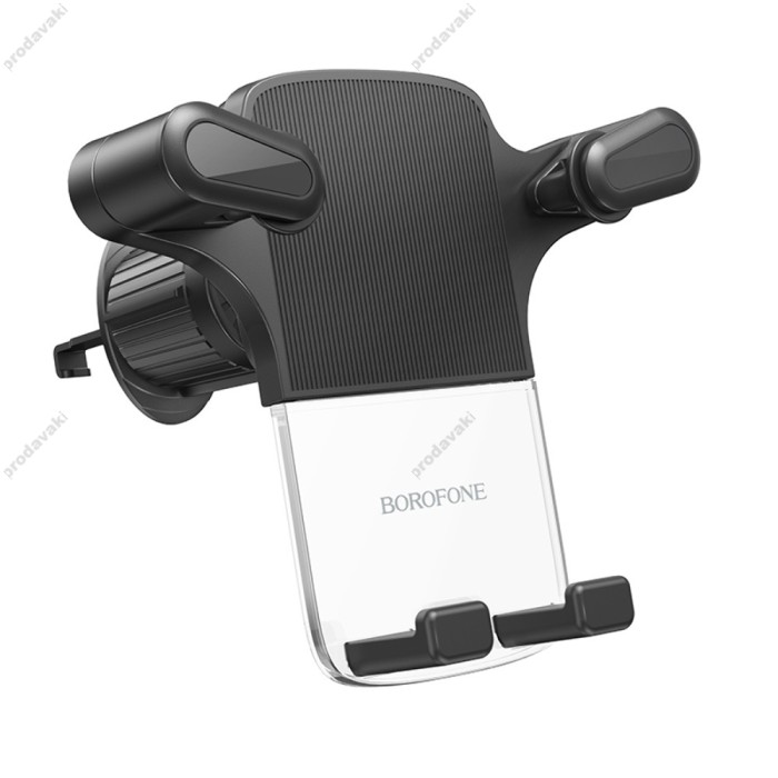 Автомобільний тримач BOROFONE BH86 Crystal ice car holder (air outlet) Black