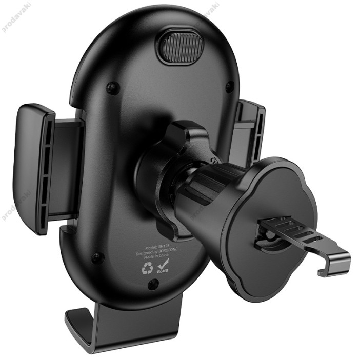 Автомобільний тримач BOROFONE BH133 Rio push-type car holder (air outlet) Black