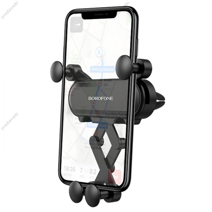 Автомобільний тримач BOROFONE BH19 Eddie air outlet gravity in-car holder Black