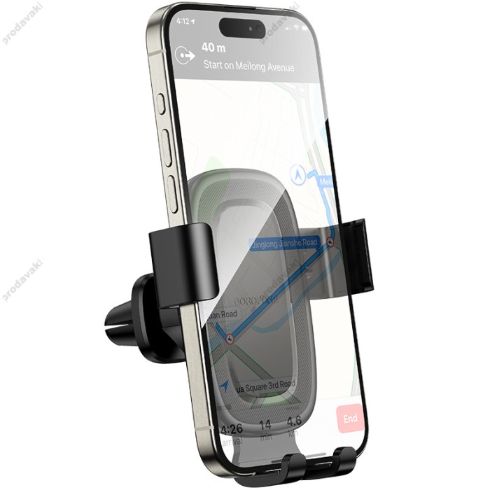 Автомобільний тримач BOROFONE BH129 Follower gravity car holder (air outlet) Black