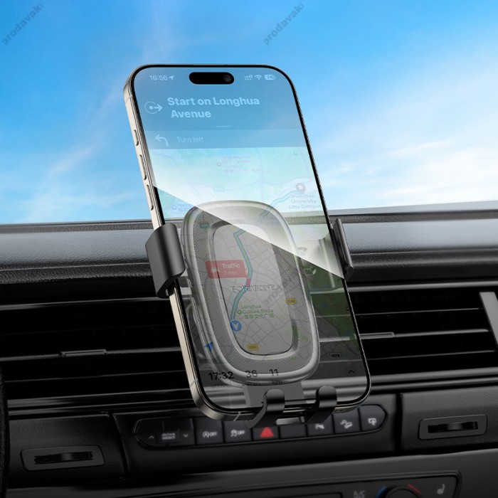 Автомобільний тримач BOROFONE BH129 Follower gravity car holder (air outlet) Black
