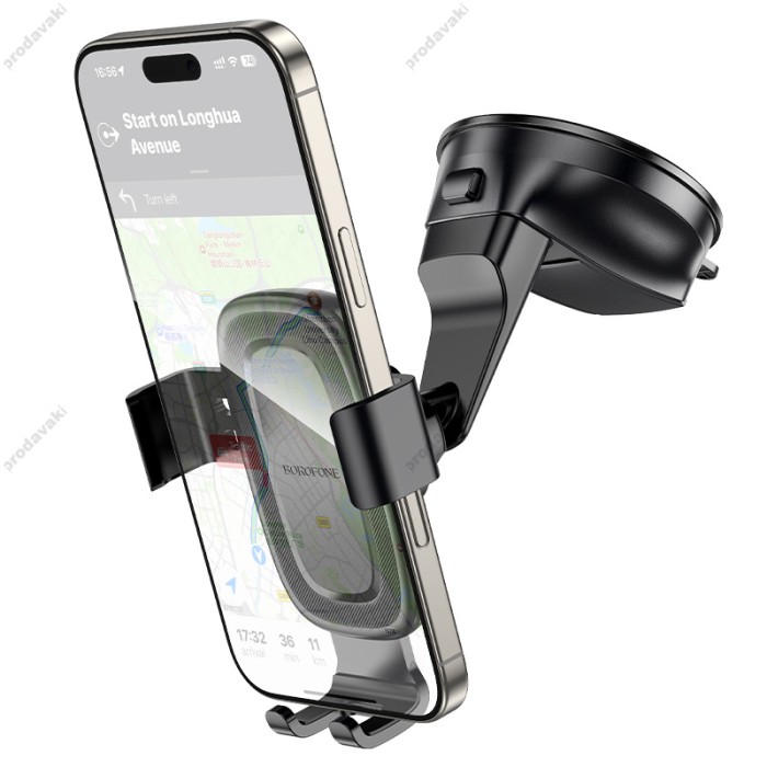 Автомобільний тримач BOROFONE BH130 Follower gravity car holder (center console) Black