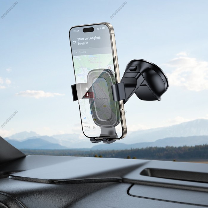 Автомобільний тримач BOROFONE BH130 Follower gravity car holder (center console) Black