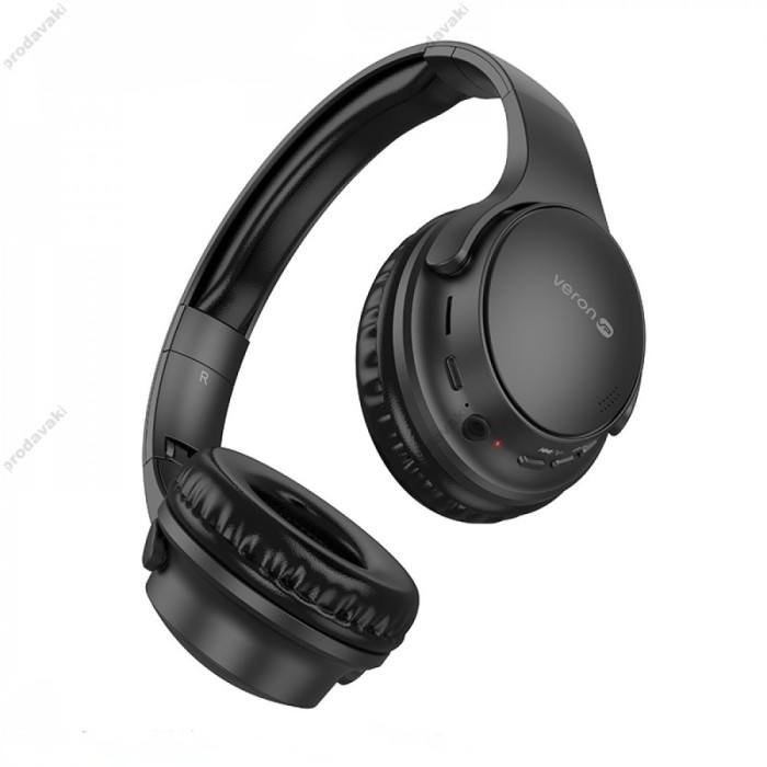 Бездротові Bluetooth навушники Veron BH10 Tune BT 5.3 Black