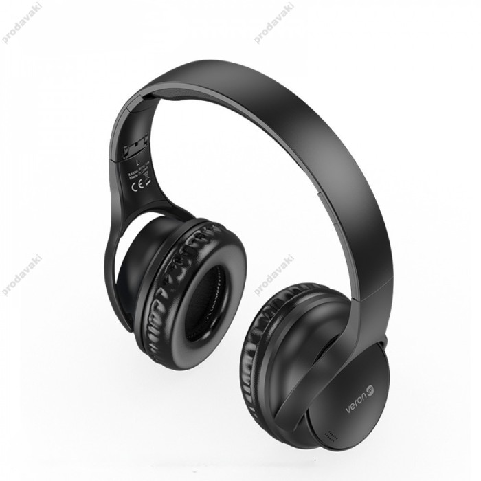 Бездротові Bluetooth навушники Veron BH10 Tune BT 5.3 Black