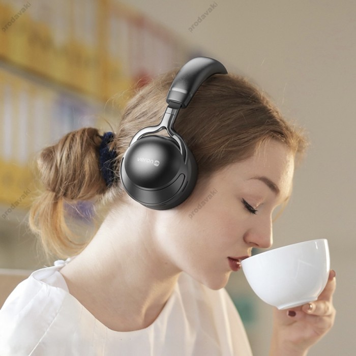 Бездротові Bluetooth навушники Veron BH17 Sound BT 5.3 Black