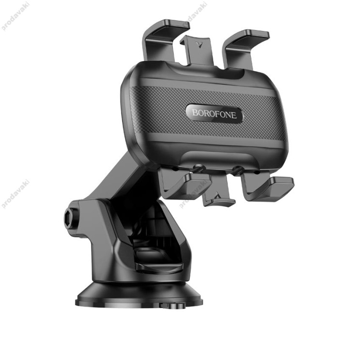 Автомобільний тримач BOROFONE BH99 Wind automatic clamping car holder (center console) Black