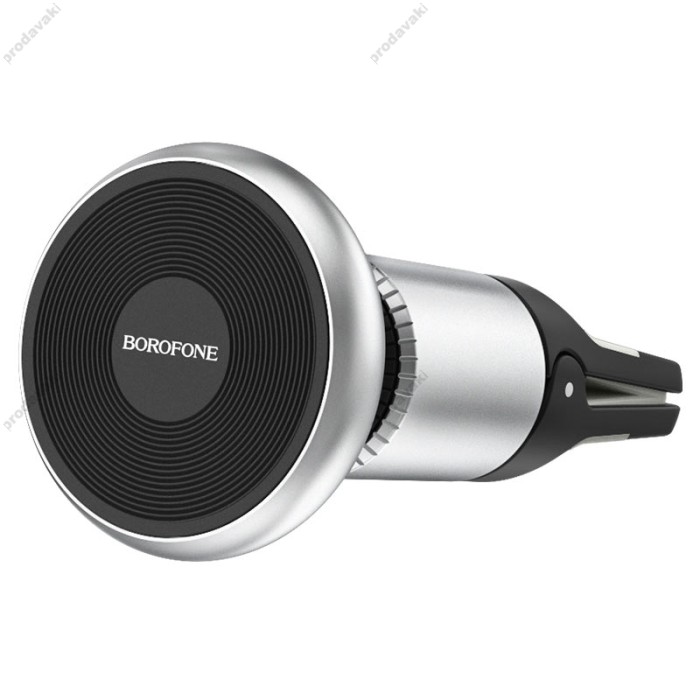 Автомобільний тримач BOROFONE BH47 Cool move air outlet magnetic car holder extended version Black-Silver