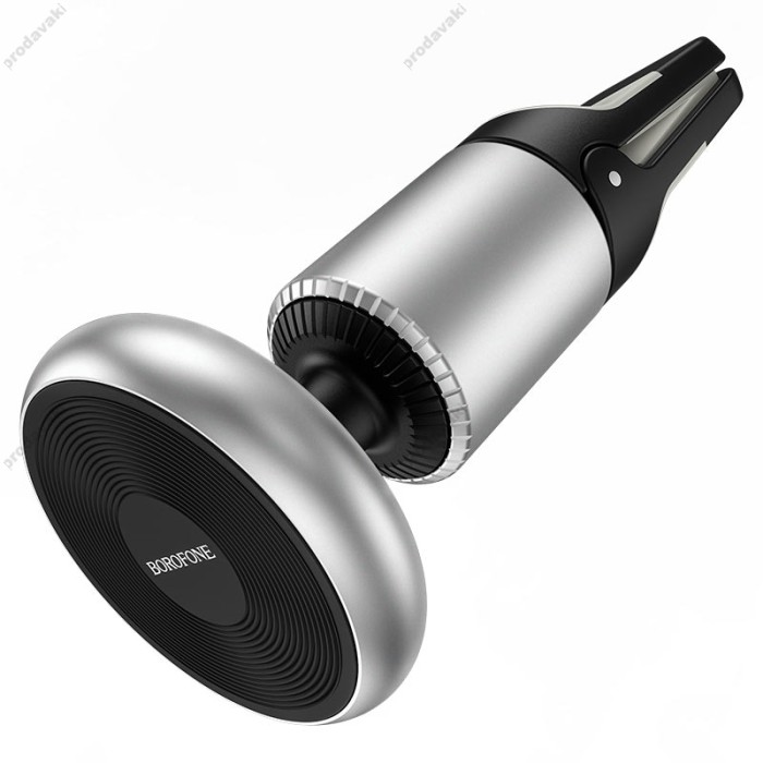 Автомобільний тримач BOROFONE BH47 Cool move air outlet magnetic car holder extended version Black-Silver
