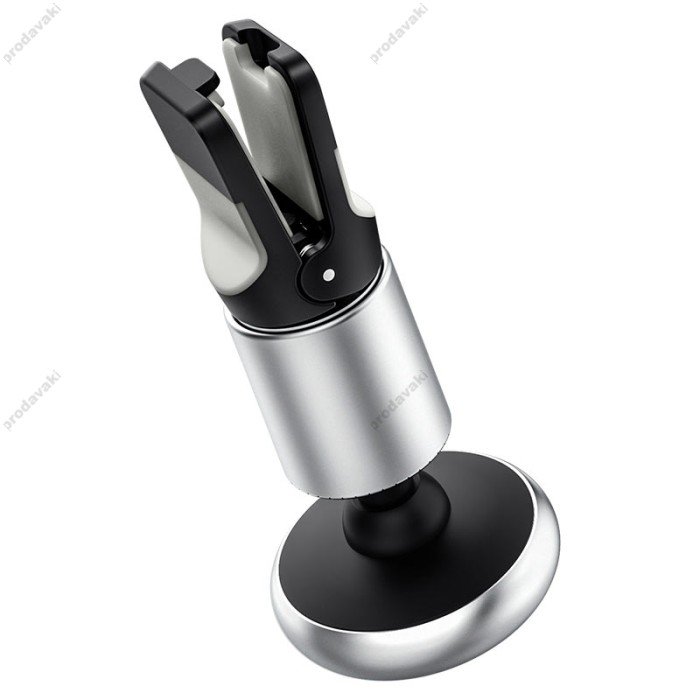 Автомобільний тримач BOROFONE BH47 Cool move air outlet magnetic car holder extended version Black-Silver