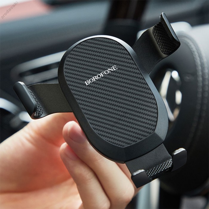 Автомобільний тримач BOROFONE BH48 Warrior Air outlet Gravity Car holder Black