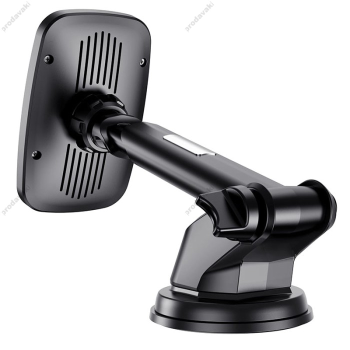 Автомобільний тримач із бездротовою зарядкою BOROFONE BH35 Magnetic wireless charging car holder 15W Black
