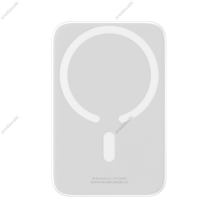 Повербанк портативний акумулятор Power bank Baseus Airpow Magnetic магнітний 20W 6000mAh White P10022807213-00