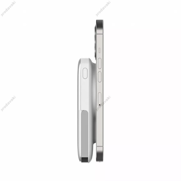 Повербанк портативний акумулятор Power bank Wiwu Wi-P018 Magnetic MagSafe магнітний 10000 mAh White