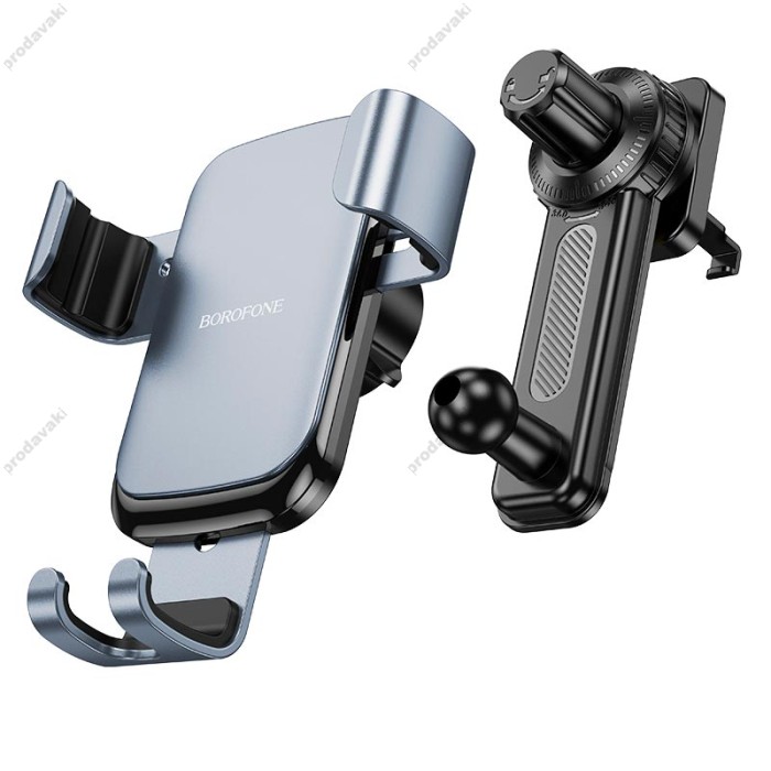 Автомобільний тримач BOROFONE BH94 Warrior gravity car holder (air outlet) Black