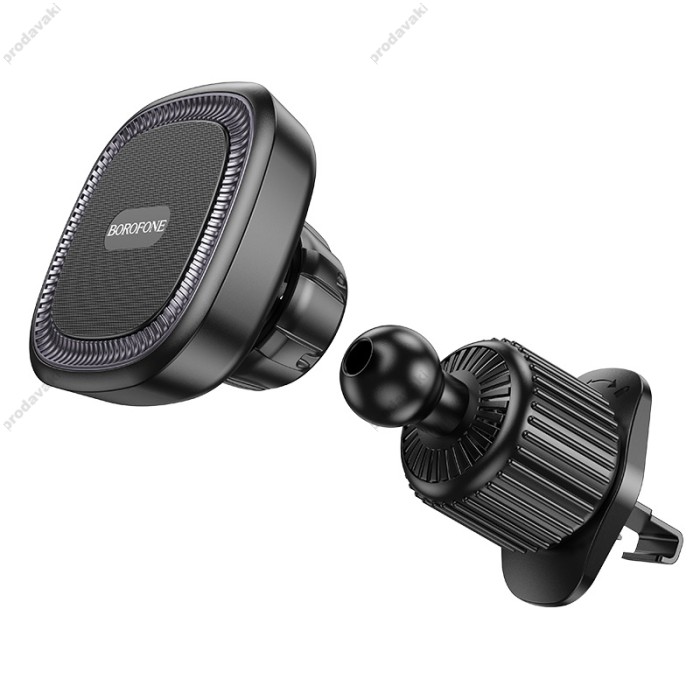 Автомобільний тримач BOROFONE BH96 NT Ice magnetic car holder (air outlet) Black