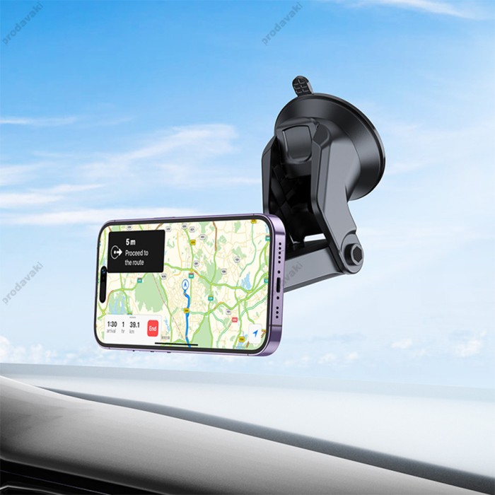 Автомобільний тримач BOROFONE BH97 NT Ice magnetic car holder (center console) Black