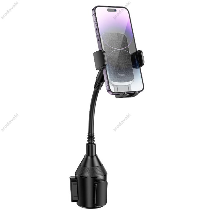 Автомобільний тримач Hoco H63 Utmost push-type car mount (cup holder) Black
