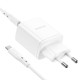 Мережевий зарядний пристрій Borofone BN9 Reacher dual port charger Type-C cable 35W White