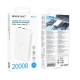 Повербанк портативний акумулятор Power bank Borofone BJ80A Clever 22.5W+PD20W 20000 mAh White