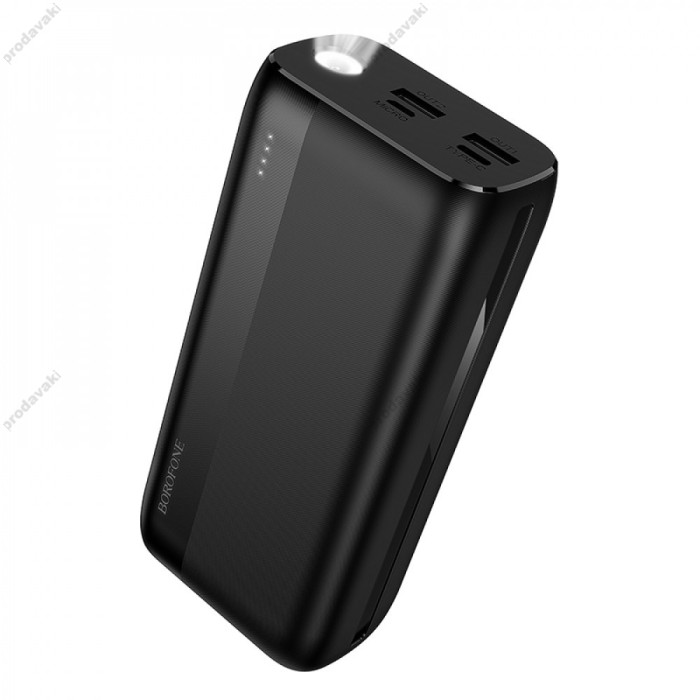 Повербанк портативний акумулятор Power bank Borofone BJ86A Victoria 22.5W+PD20W 30000 mAh Black