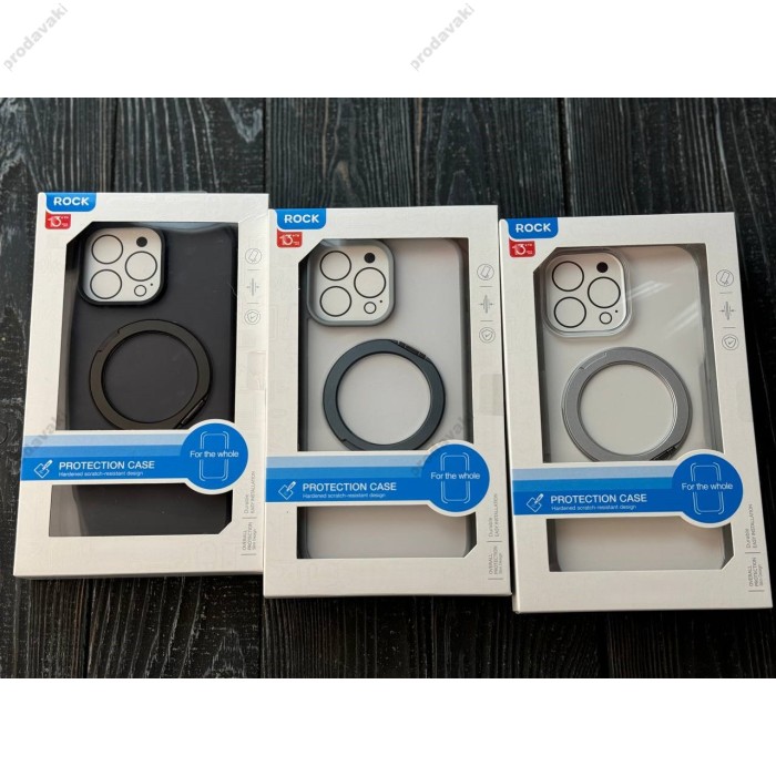 Чохол ROCK Guard Touch Rotating with Magnetic (Foldable Bracket) для iPhone 16 Pro Black