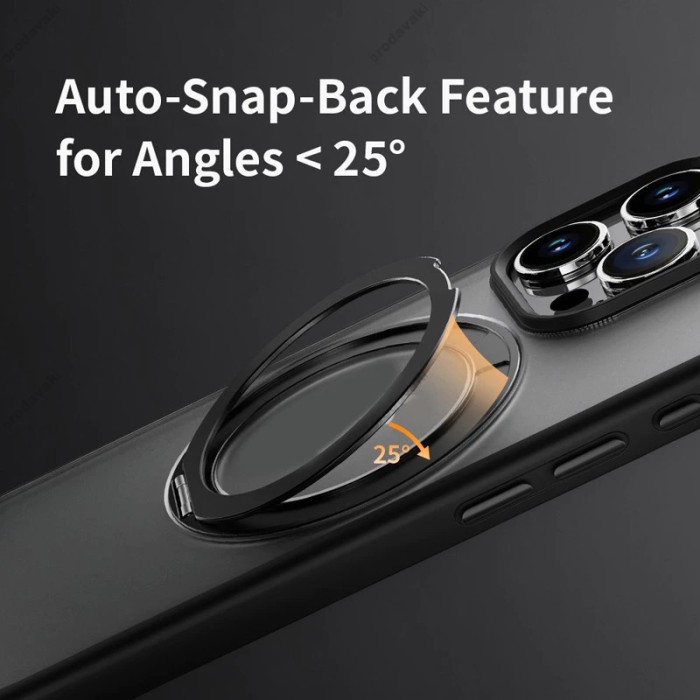 Чохол ROCK Guard Touch Rotating with Magnetic (Foldable Bracket) для iPhone 16 Pro Black