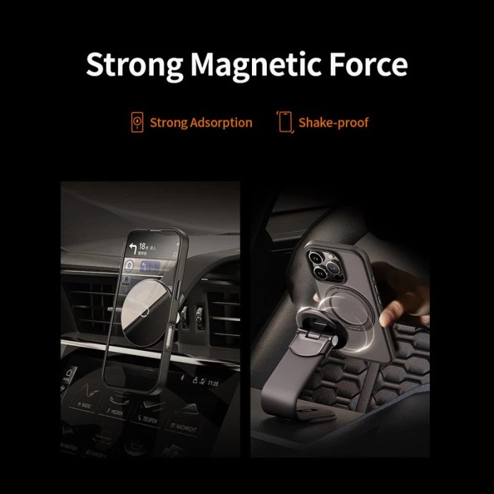 Чохол ROCK Guard Touch Rotating with Magnetic (Foldable Bracket) для iPhone 16 Pro Black