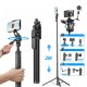 Монопод-трипод Monopod Tripod CH C05 Balanced and stable shooting multifunctional expansion of the metal tripod selfie stick 2m Black