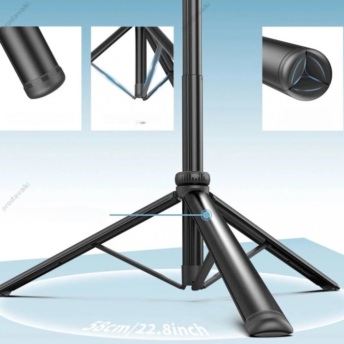 Монопод-трипод Monopod Tripod CH C05 Balanced and stable shooting multifunctional expansion of the metal tripod selfie stick 2m Black