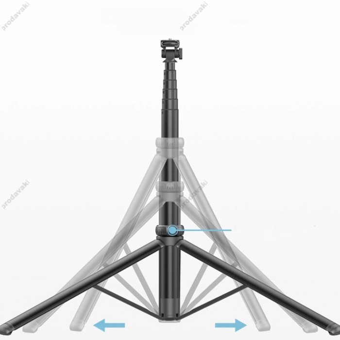 Монопод-трипод Monopod Tripod CH C05 Balanced and stable shooting multifunctional expansion of the metal tripod selfie stick 2m Black