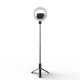 Монопод-трипод кільцева лампа CH Q07 0.80m Black