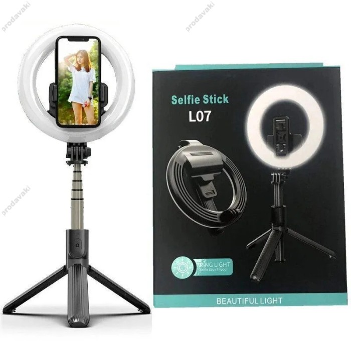 Монопод-трипод кільцева лампа CH L-07 0.9m Black