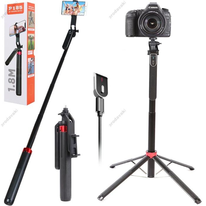 Монопод-трипод CH PRO Series P185 AL 1.8m Black