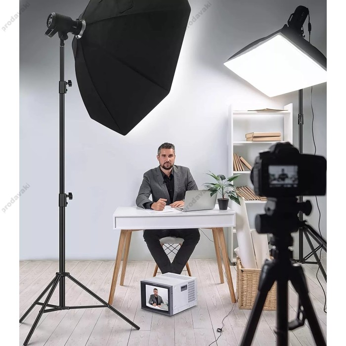 Стійка штатив Tripod Stand Multifunctional CH T-003 Посилений на пуружинному механізмі ¼ 2.80m