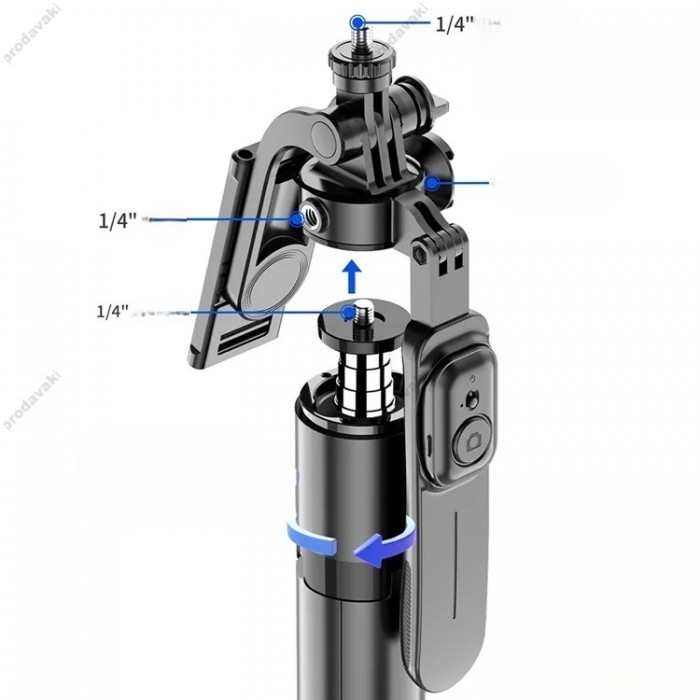 Монопод-трипод Monopod Large Tripod CH C07 stainless steels 2.01m Black