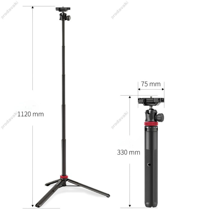 Монопод-трипод Veron VMT-11 1.12m Black