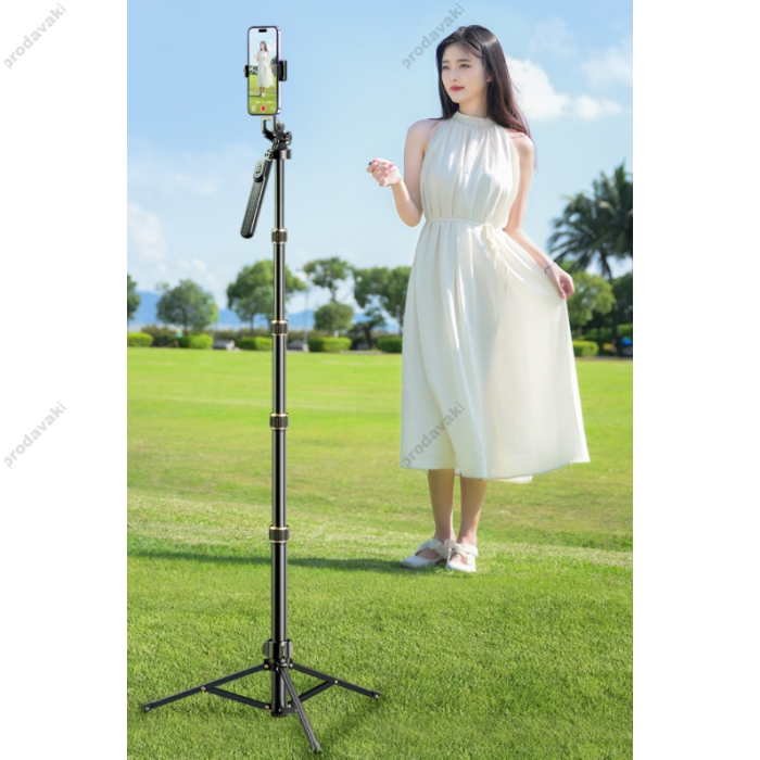 Монопод-трипод Tripod Stand Multifunctional CH A1588 Bluetooth з пультом 2.10m ¼ Black