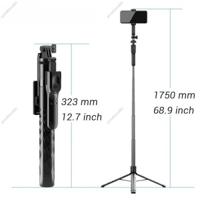 Монопод-трипод CH K28-3 1.75m Black