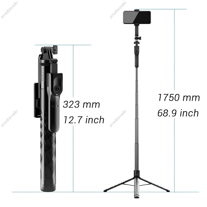 Монопод-трипод CH Q10 0.68m Black