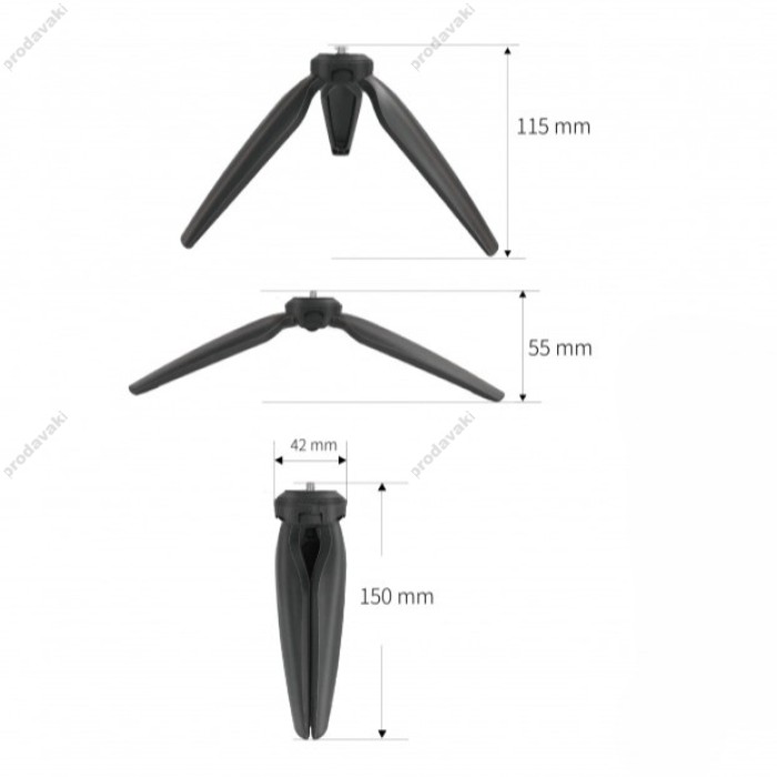 Стійка штатив Tripod CH TS-06 mini ¼ 0,11m