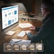 Настільна лампа Glocusent Mini clip-on Book light Black