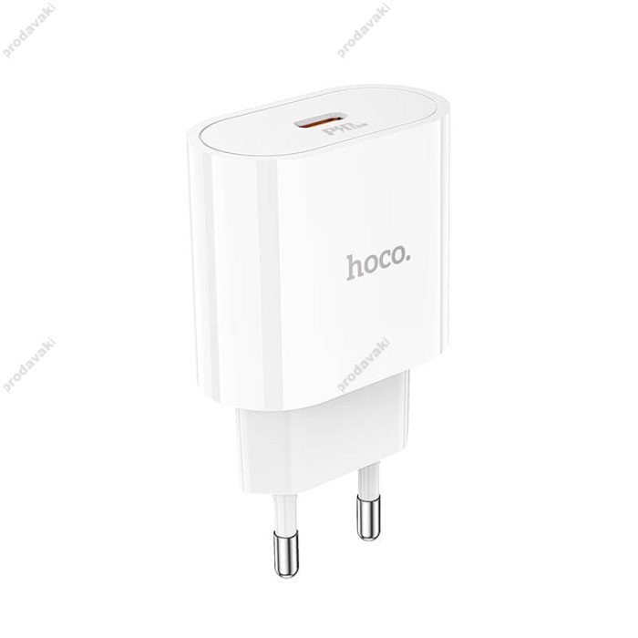 Мережевий зарядний пристрій HOCO C94A Metro single port charger Type-C cable 20W White