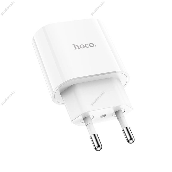 Мережевий зарядний пристрій HOCO C94A Metro single port charger Type-C cable 20W White