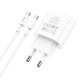 Мережевий зарядний пристрій HOCO C94A Metro single port charger Type-C cable 20W White