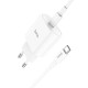 Мережевий зарядний пристрій HOCO C94A Metro single port charger Type-C cable 20W White