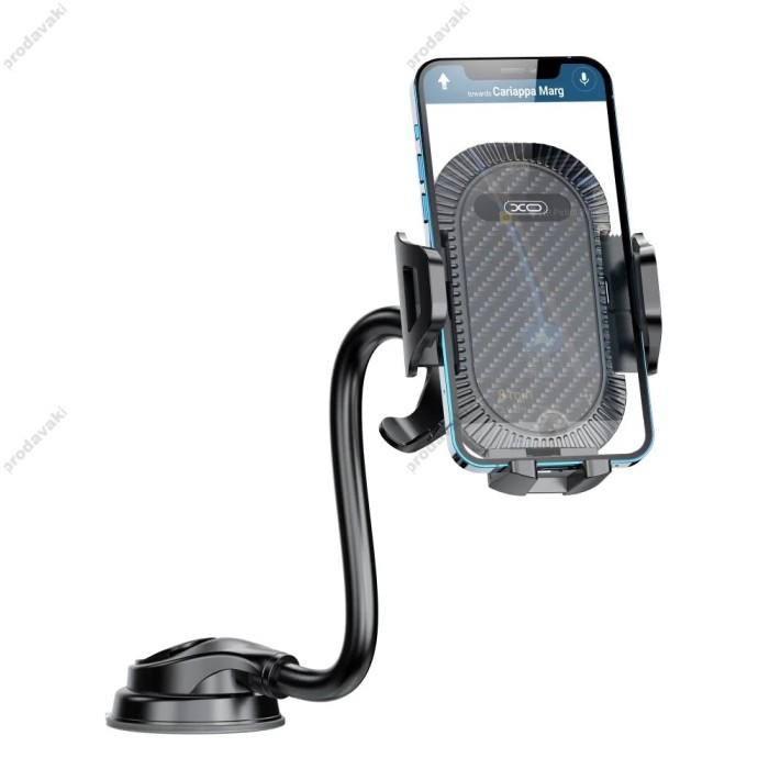 Автомобільний тримач XO C85 Car hose suction cup mobile phone holder Black