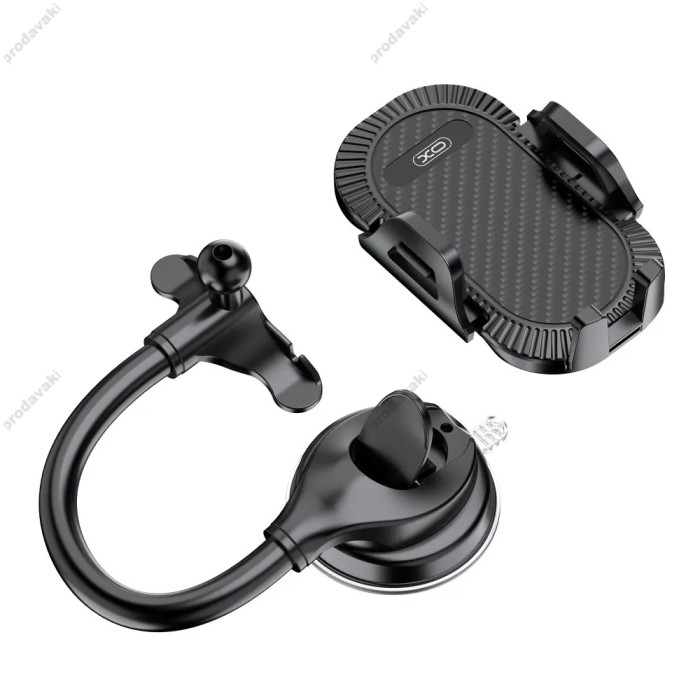 Автомобільний тримач XO C85 Car hose suction cup mobile phone holder Black