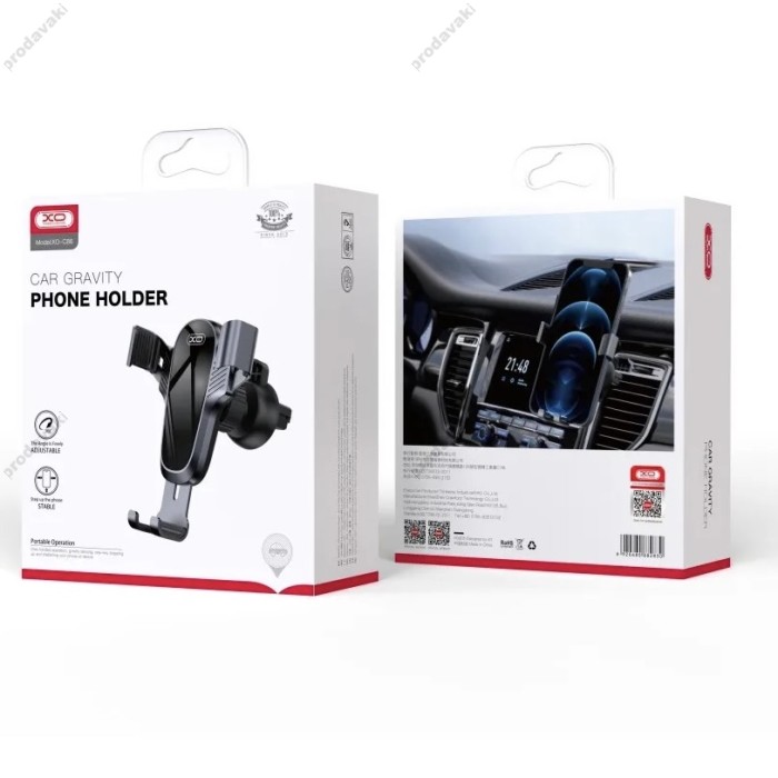 Автомобільний тримач XO C86 Car air outlet bracket Black