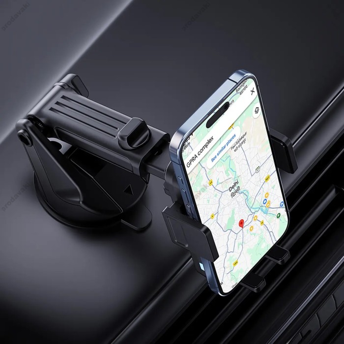 Автомобільний тримач із бездротовою зарядкою XO WX043 Wireless Charger Suction Cup Model 15W Black